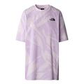 THE NORTH FACE Womens Short Sleeve Oversize Simple Dome Tee Print - Lilac, Light Purple, Size M, Women