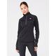 New Balance Womens Running Heat Grid Half Zip Top - Black, Black, Size L, Women