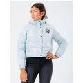 Hype Girls Cropped Puffer Jacket - Blue, Blue, Size 5-6 Years, Women