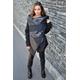 Futuristic Jacket For Women, Warm Winter Coat, Asymmetric Women Black Plus Size Clothing, Padded Wrap Jacket, Funnel Neck Coat