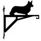 Cardigan Welsh Corgi Hanging Basket Bracket, Dog Bracket For Garden, Gift Garden Lover, Metal Decor