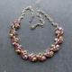 Jewelcraft Red Aurora Borealis Rhinestone & Enamel Collar Necklace, Vintage Ab