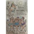 Girlfriends - Beach Babes & 5 Expressions Card Makers Scrapbookers Free Shipping Cc1