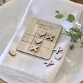 Wedding Table Game.wooden Noughts & Crosses|Mini Game |Children Game| Reception|Wedding Gifts|Party Game|Happy Ever After