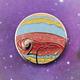 Jupiter Pin | Alchemy Apothecary Chemistry Element Symbol History Science Jewelry Solar System Red Planet Transparent Enamel