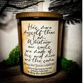 Wuthering Heights-His & Mine Are The Same-Pure Soy Wax Candle-Gothic/Bronte/Romance Inspired Classic-Morning Mist, Geranium Wild Mint