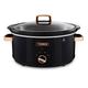 Tower Slow Cooker 6.5L Black Rose Gold