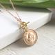 80Th Birthday Gift For Women, 1944 Farthing Necklace. Rose Gold Necklace For Her. Present Mother Sister Grandma