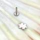 Puzzle Piece Shape Disc Top Medical Grade Astmf-136 Titanium Labret 1.2x6/8/10mm Internal Thread Conch Helix Tragus Flat Ear Lobe Jewellery