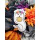 Cute Ghost Sticker, & Pumpkin, Gift, Halloween, Vinyl Spoopy Season, Halloween Gifts