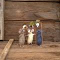 Felt Toy Miniature Mice Brown Gray White Mouse With Flower Mini Wool Animal Needle Felt Collectible Dollhouse Mini Waldorf Doll Tiny