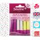 Sewline Fabric Glue Pen Refills Bonus Pack - 6 Glue Pen Refills, X Yellow | Dries Clear. Required