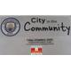 Manchester City 2023 in The Community Logo & Match Detail Champions League For Football Shirt Man Patch Sleeve Badge Istanbul