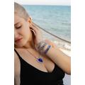 5Pce Heart Of The Ocean Necklace Pendant Movie Titanic Unique Jewelry Cut Sapphire Bracelet Earring Set Gift