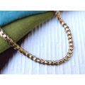 Napier Gold-Plated Flat Twisted Braid Chain-Link Necklace, Vintage 1980S