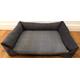 Dog Sofa Bed Check Fabric Velour UK