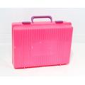 Pink Plastic Toy Case, Vintage Case For Toys, Kids Box, Barbies, Barbie Doll 90S Storage