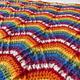 Free UK Shipping Handmade Crochet Baby Blanket, Cot Blaneket, Car Seat Pram Handmade Blanket