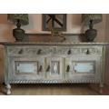 Antique Grey Sideboard/Painted Sideboard/ Upcycled Carved Sideboard/Sustainable Sideboard/Long Sideboard