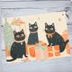 Black Cats At Christmas Card, Merry Card For Cat Owners, Greeting Cards Lovers, Small Stocking Filler Gifts