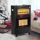 Living And Home 4.2Kw Black Indoor Mobile Freestanding Ceramic Infrared Heating Gas Heater With Wheels 3 Heat Setting
