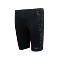 Speedo Mens Hyper Boom Panel Jammer Shorts in Black Grey - Size 28 inch