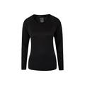 Mountain Warehouse Womens/Ladies Endurance Long-Sleeved Top (Black) - Size 10 UK
