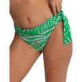 Pour Moi Womens 29703 Portofino Tie Foldover Bikini Briefs - Green Elastane - Size 12 UK