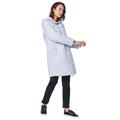 Roman Womens Longline Diamond Quilted Coat - Light Grey Polyamide - Size 18 UK