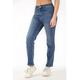 MYT Womens Ladies Magic Shaping High Waisted Straight Leg Jeans in Blue Denim - Size 20 Short