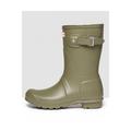 Hunter Womens Original Short Wellington Boots - Khaki - Size UK 5