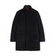 Ted Baker Mens Traks Funnel Neck Coat in Navy Wool (archived) - Size 36 (Chest)