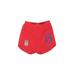 Nike Athletic Shorts: Red Print Activewear - Women's Size X-Small