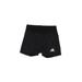 Adidas Athletic Shorts: Black Solid Activewear - Women's Size Small