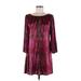 Alice + Olivia Casual Dress - Mini: Burgundy Tie-dye Dresses - Women's Size Medium