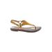 Sam Edelman Sandals: Yellow Print Shoes - Women's Size 6 1/2 - Open Toe