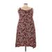 Jessica Simpson Casual Dress - Mini: Burgundy Dresses - Women's Size 3X