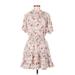 Entro Casual Dress - A-Line: White Print Dresses - Women's Size Medium