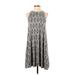 Gap Casual Dress - A-Line: Gray Aztec or Tribal Print Dresses - Women's Size Small