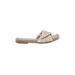 A New Day Sandals: Slip On Stacked Heel Bohemian Ivory Shoes - Women's Size 7 1/2 - Open Toe