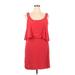 Maeve Casual Dress - Mini Scoop Neck Sleeveless: Red Solid Dresses - Women's Size 14