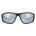 Sport Wrap Black Grey Polarised Sunglasses