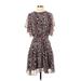 Rebecca Minkoff Casual Dress: Black Print Dresses - Women's Size 2