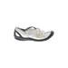 Privo By Clarks Sneakers: Slip On Wedge Glamorous White Shoes - Women's Size 5 1/2 - Almond Toe
