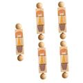 ifundom 5pcs Brain Game Toys Baby Toddler Hand Held Baby Plaything Funny Infant Rattles Toddler Wood Rattles Baby Hand Rattles Early Education Newborn Wooden Animal