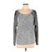 Nine West Long Sleeve Top Gray Scoop Neck Tops - Women's Size Large