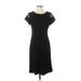 Alfani Casual Dress - Sheath: Black Solid Dresses - Women's Size 6