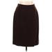 Lands' End Casual Skirt: Brown Solid Bottoms - Women's Size 12