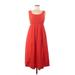 Lands' End Casual Dress - Maxi: Red Dresses - Women's Size 6