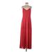 White House Black Market Cocktail Dress - Slip dress: Red Solid Dresses - Women's Size 6